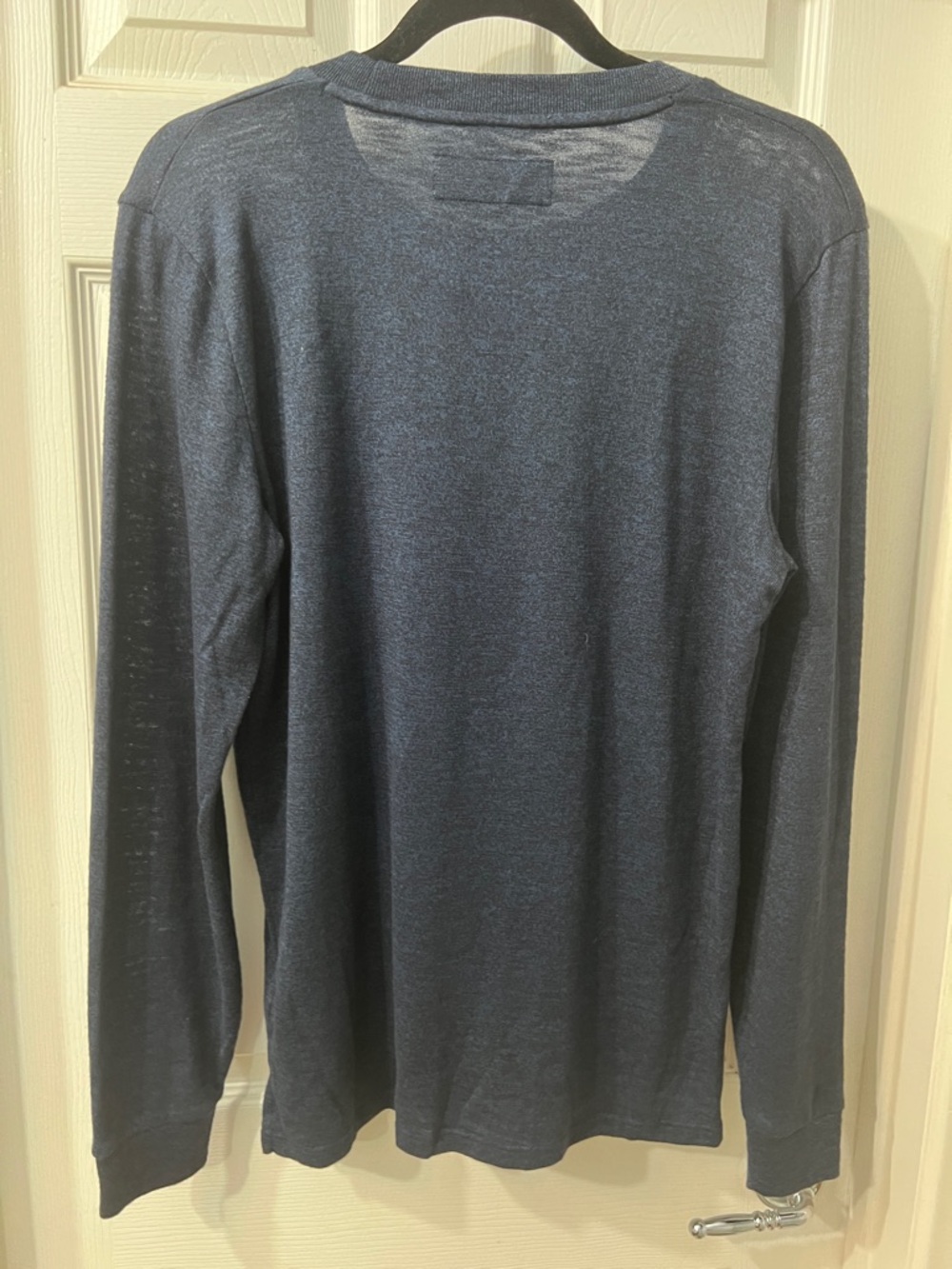 NWT Abercrombie & Fitch Soft A&F Long Sleeve Tee Men’s Navy Blue Size Small - Picture 3 of 3